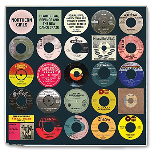 Album cover featuring a grid of various vintage 45 RPM vinyl record labels.