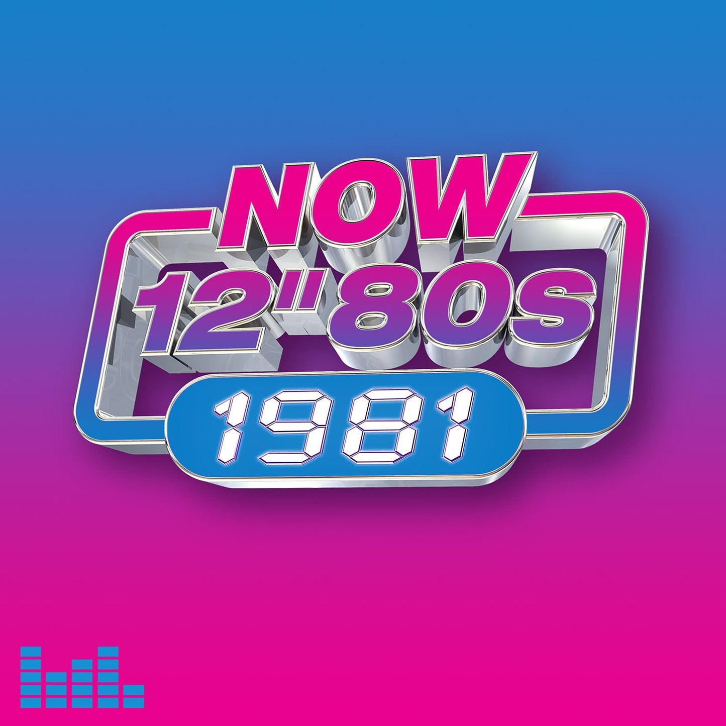“NOW 12” 80s: 1981 album cover with neon text on a gradient background.