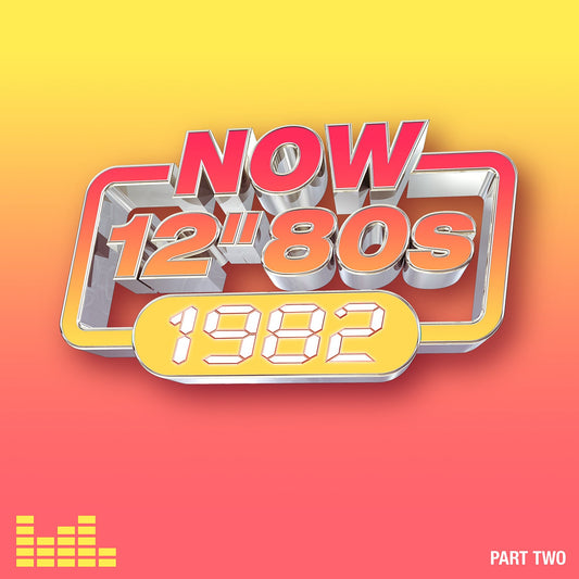 CD cover for “NOW 12 80s: 1982 - Part 2” with bold text and graphics.