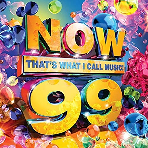 CD cover for “NOW That’s What I Call Music! 99” with colorful bubbles.