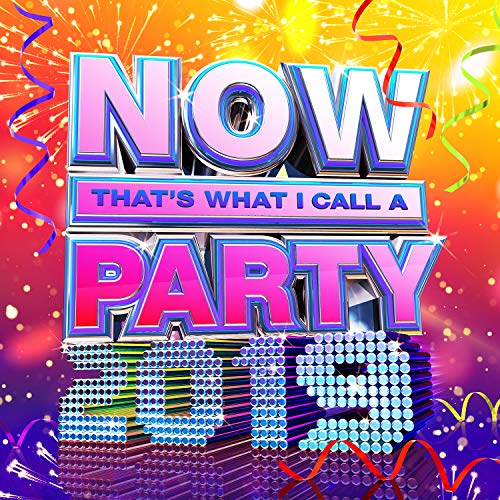 CD cover for “NOW That’s What I Call A Party 2019” with colorful text.
