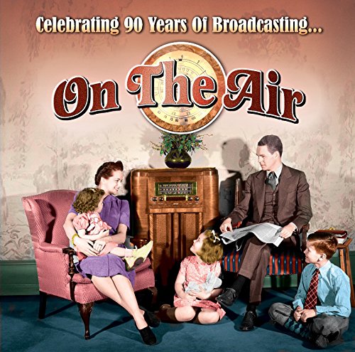 1940s family listening to a vintage radio, CD cover art.