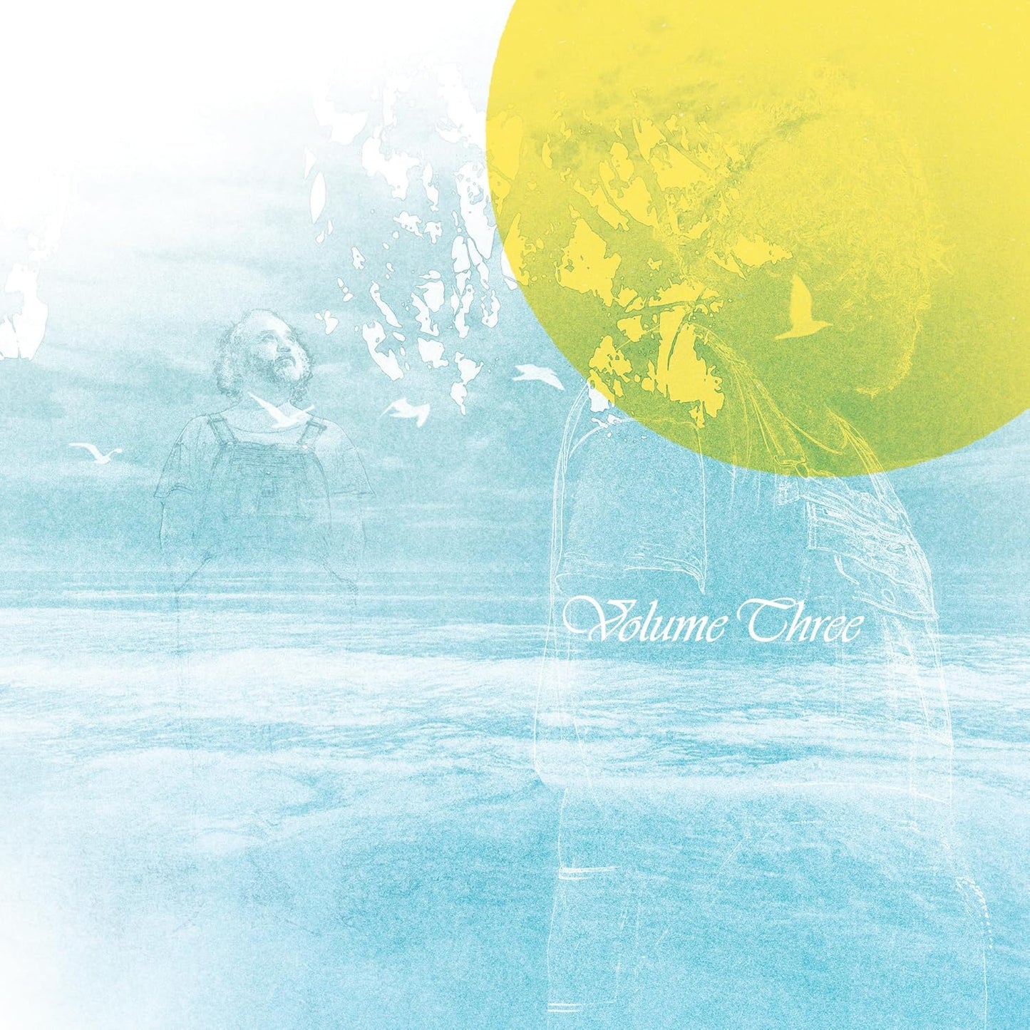 CD cover: man with birds, sun, and text “Volume Three”.