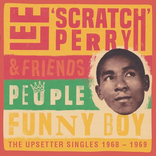 CD cover for “People Funny Boy” featuring Lee “Scratch” Perry’s portrait.