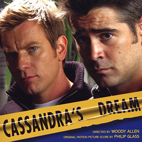 CD cover for “Cassandra’s Dream” soundtrack featuring two men’s faces.