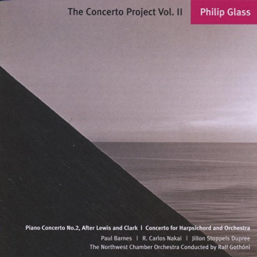 CD cover for Philip Glass’s “The Concerto Project, Vol. 2” with seascape.