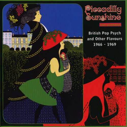CD cover: Art Deco style women and buildings, Piccadilly Sunshine title.