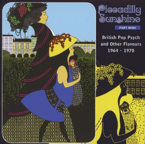 CD cover: illustrated women with hats, buildings, and grapes in yellow and blue.