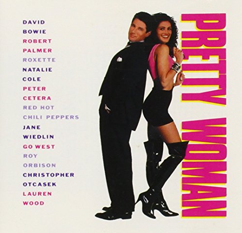 Richard Gere and Julia Roberts stand back-to-back on the Pretty Woman soundtrack CD cover.