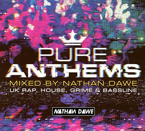 CD cover for “Pure Anthems” mixed by Nathan Dawe, purple and black.