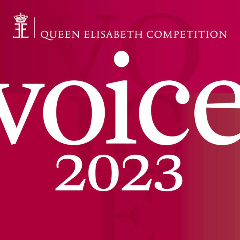 Queen Elisabeth Competition Voice 2023 CD cover, red background with white text.