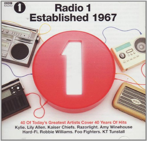 BBC Radio 1 CD cover with vintage radios and a large red number one.