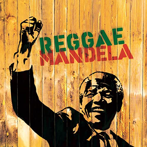 CD cover featuring Nelson Mandela’s raised fist against a woodgrain background.