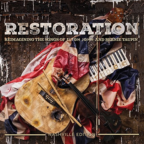 Alt text: "CD cover with broken instruments and Union Jack flag background."