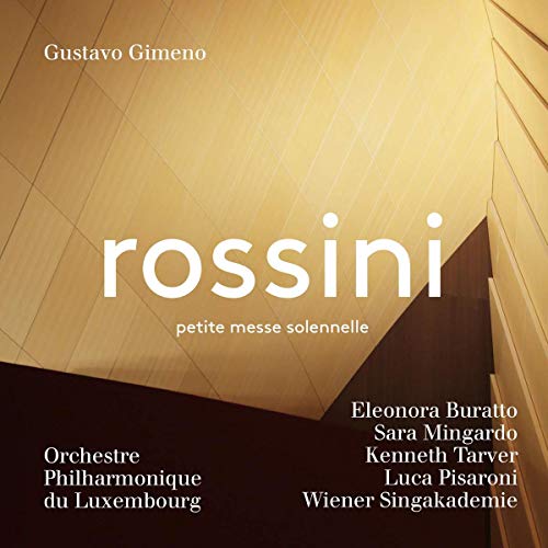 "CD cover with 'rossini' in white text on a geometric, yellow-toned background."