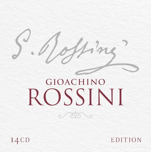14-CD set featuring composer Gioachino Rossini, with handwritten signature.