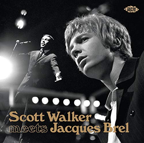 CD cover featuring black and white portraits of Scott Walker and Jacques Brel.