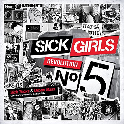 CD cover for “Sick Girls – Revolution No 5” with collage imagery.