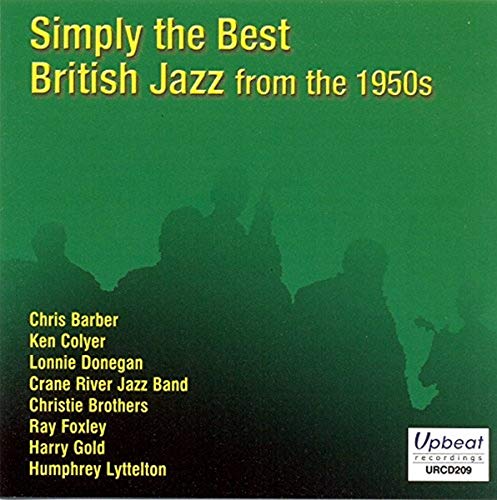 CD cover for “Simply the Best British Jazz from the 1950s” with silhouetted musicians.