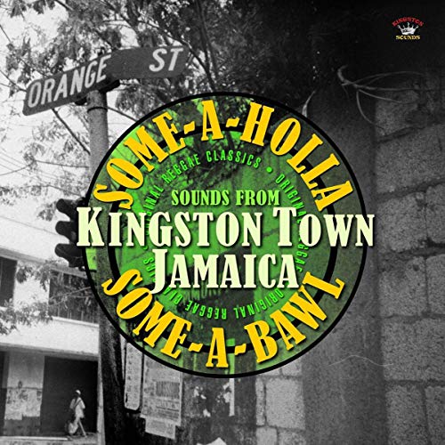 Vinyl record cover with street sign and text: "Some-A-Holla Some-A-Bawl.
