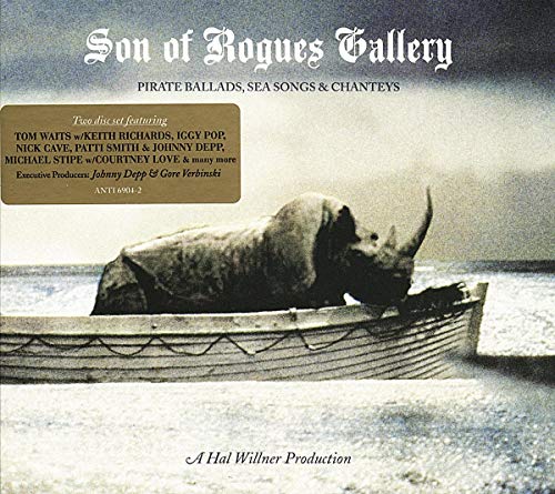 CD cover: rhinoceros in a boat, text "Son of Rogues Gallery.
