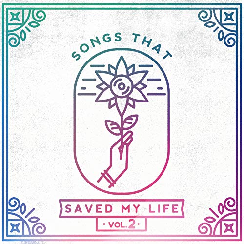 CD cover with a hand holding a flower inside a geometric frame.