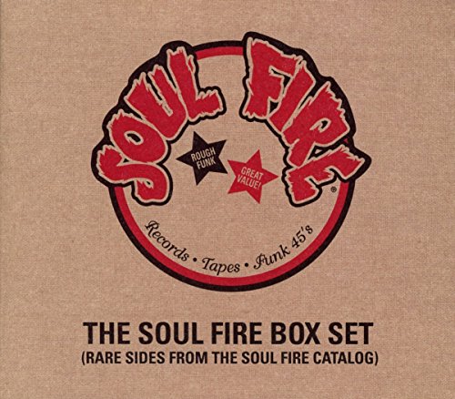CD cover for “Soul Fire” with red text and a starburst design.