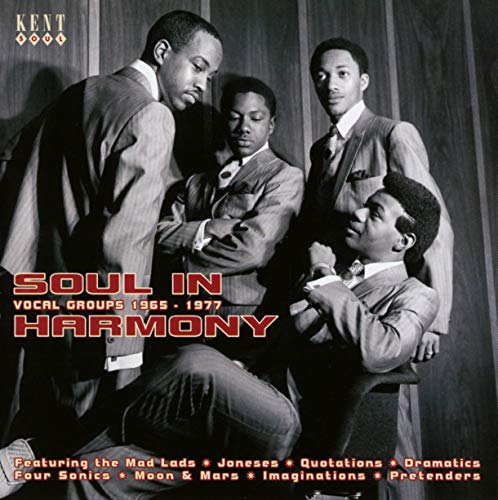 CD cover featuring a 1970s soul vocal group in suits.