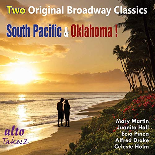 CD cover for “South Pacific & Oklahoma!” featuring a beach scene.