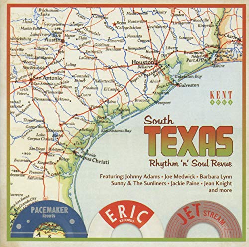 CD cover featuring a map of South Texas with text and logos.