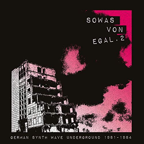 CD cover with pink abstract shapes and a distressed building image.