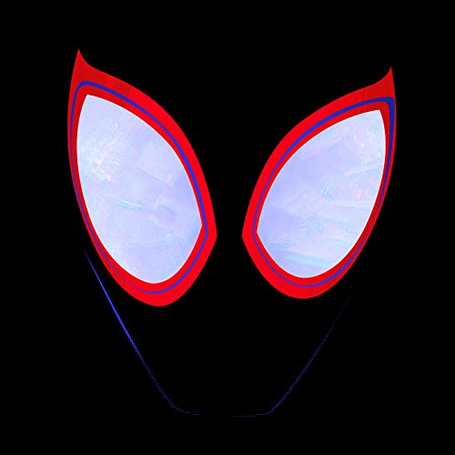 Vinyl record with Spider-Man: Into The Spider-Verse artwork on the sleeve and label.