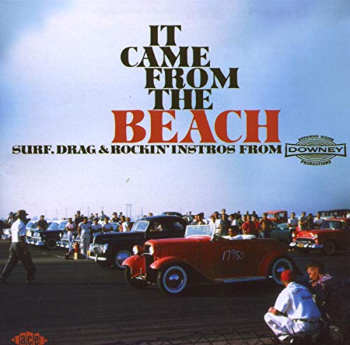 CD cover: vintage cars at a drag race, blue sky, text overlay.