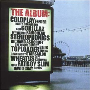 CD cover for "The Album" listing multiple artists against a pier backdrop.