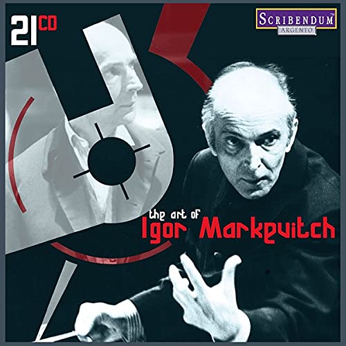 CD cover for "The Art of Igor Markevitch" featuring a conductor's portrait.