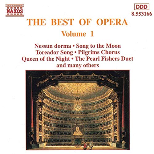 CD cover for “The Best of Opera, Vol. 1” featuring a theater interior.