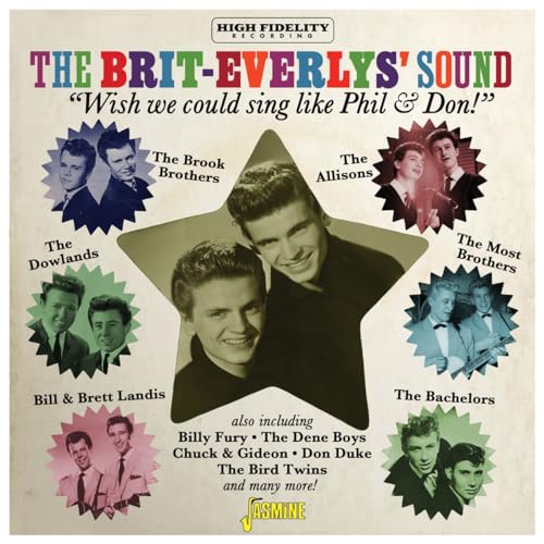 CD cover featuring portraits of multiple male musical groups in star shapes.