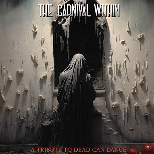 Dark, textured album cover featuring a cloaked figure in a doorway.