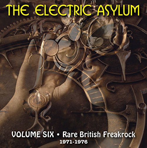 CD cover for “The Electric Asylum Vol Six” with steampunk imagery.