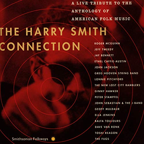 CD cover for "The Harry Smith Connection" tribute album, red and black design.