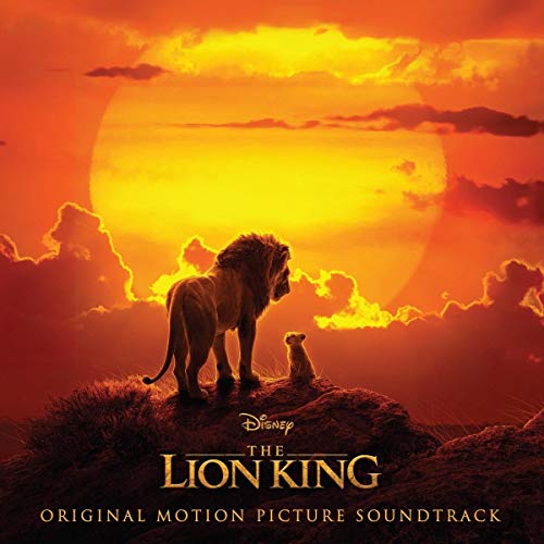 “The Lion King” soundtrack CD cover with a lion and meerkat silhouette.