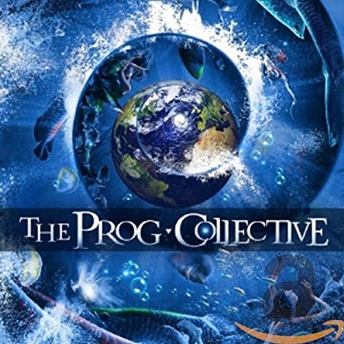 CD cover: Earth within a swirling, watery, abstract blue and green scene.