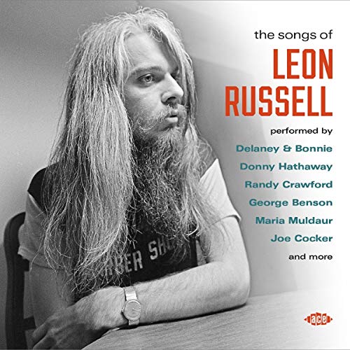 CD cover featuring a black and white portrait of Leon Russell.