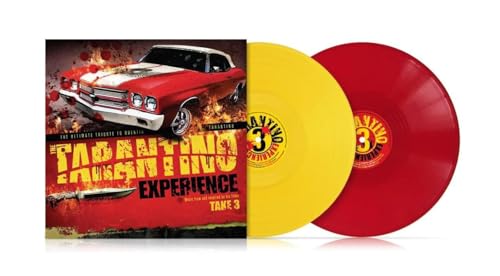 Tarantino Experience Take 3" vinyl record with yellow and red discs, car cover art.