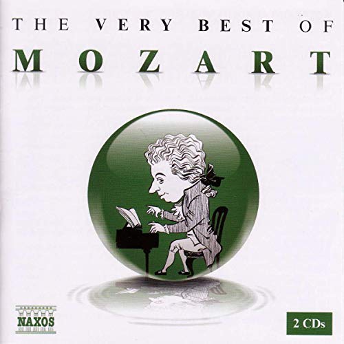 CD cover for “The Very Best Of Mozart” featuring a portrait of Mozart.