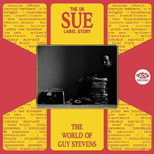 CD cover for "The World Of Guy Stevens" with a black and white photo.