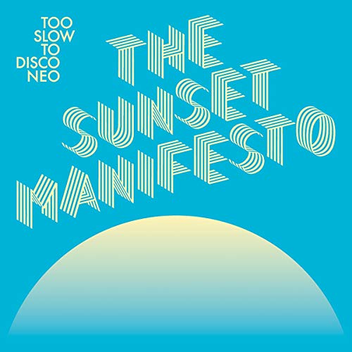 CD cover with stylized text and a semi-circular gradient shape.