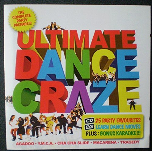“Ultimate Dance Craze” DVD and CD set with colorful text and dancing figures.