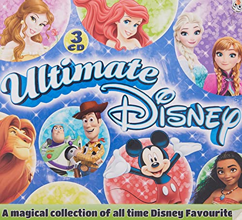CD cover featuring Disney characters like Mickey, Ariel, and Woody.