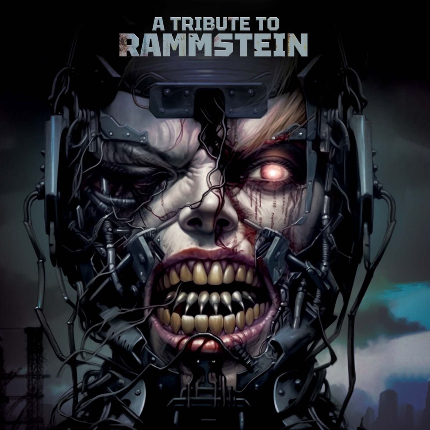 CD cover art: robotic face with exposed teeth and red eyes.